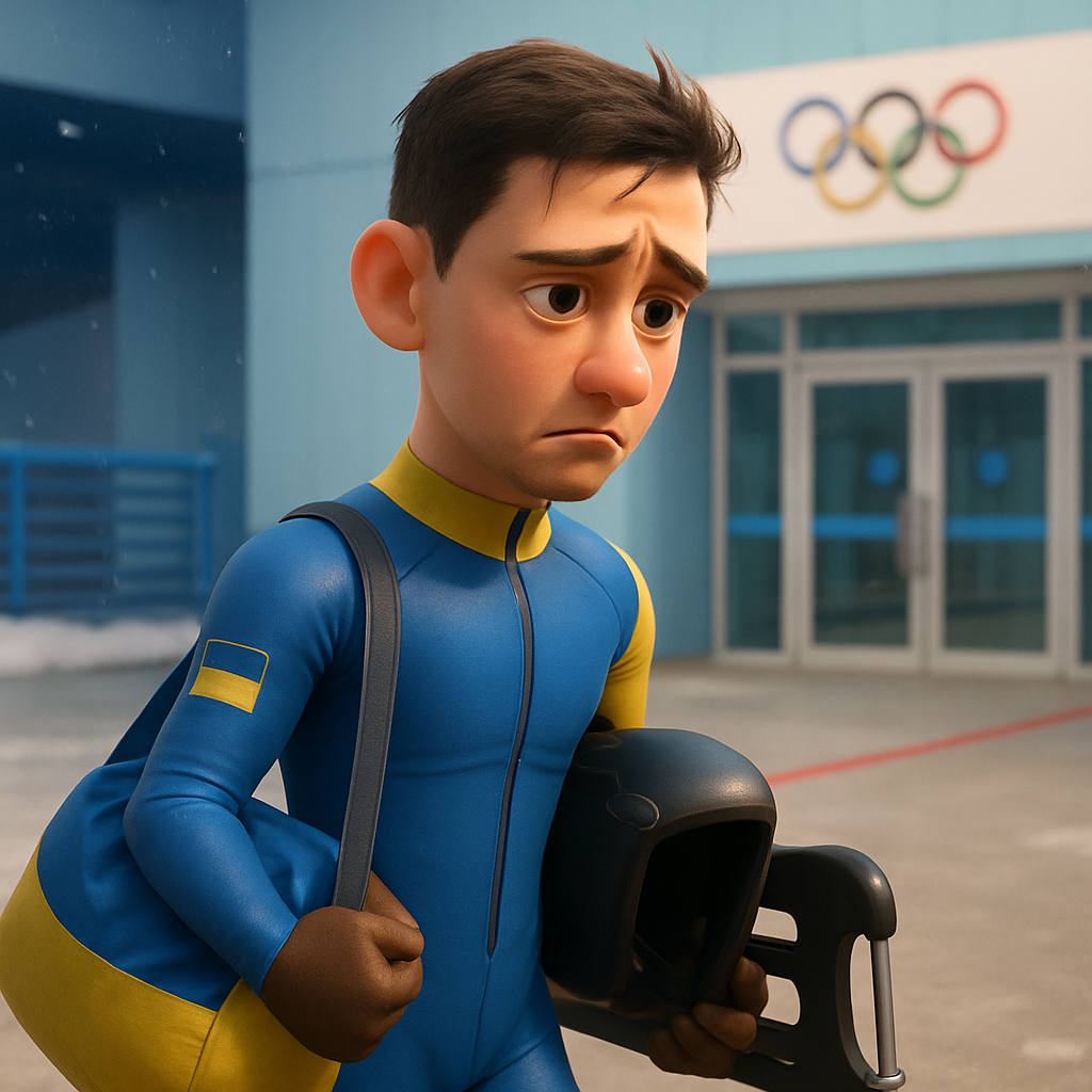 Disqualified Ukrainian skeleton racer Vladyslav Heraskevych said, “This is price of our dignity” as he left the Olympics before his first run.