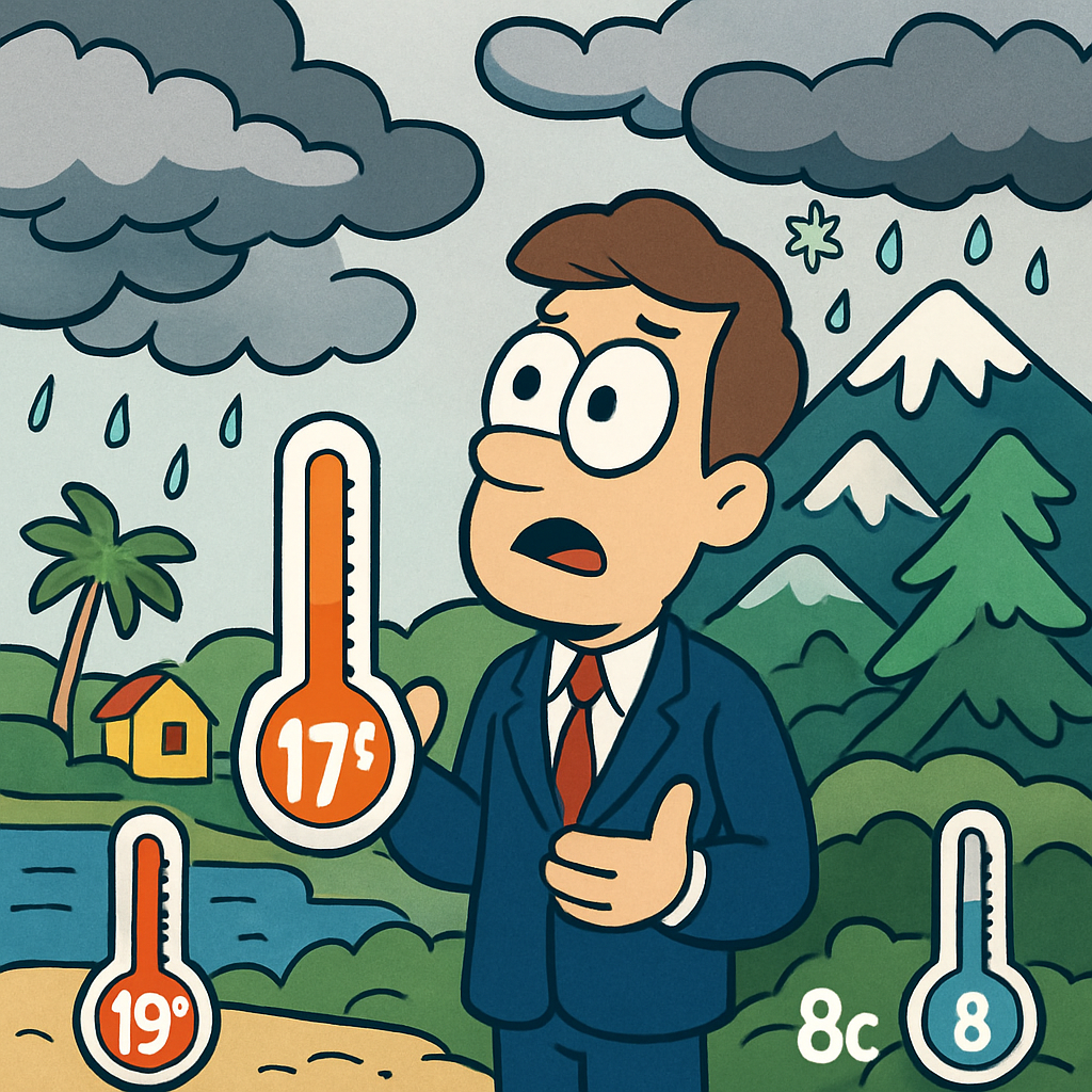 В четверг на Кипре ожидается облачная погода, отдельные дожди и снег на вершинах Троодоса.