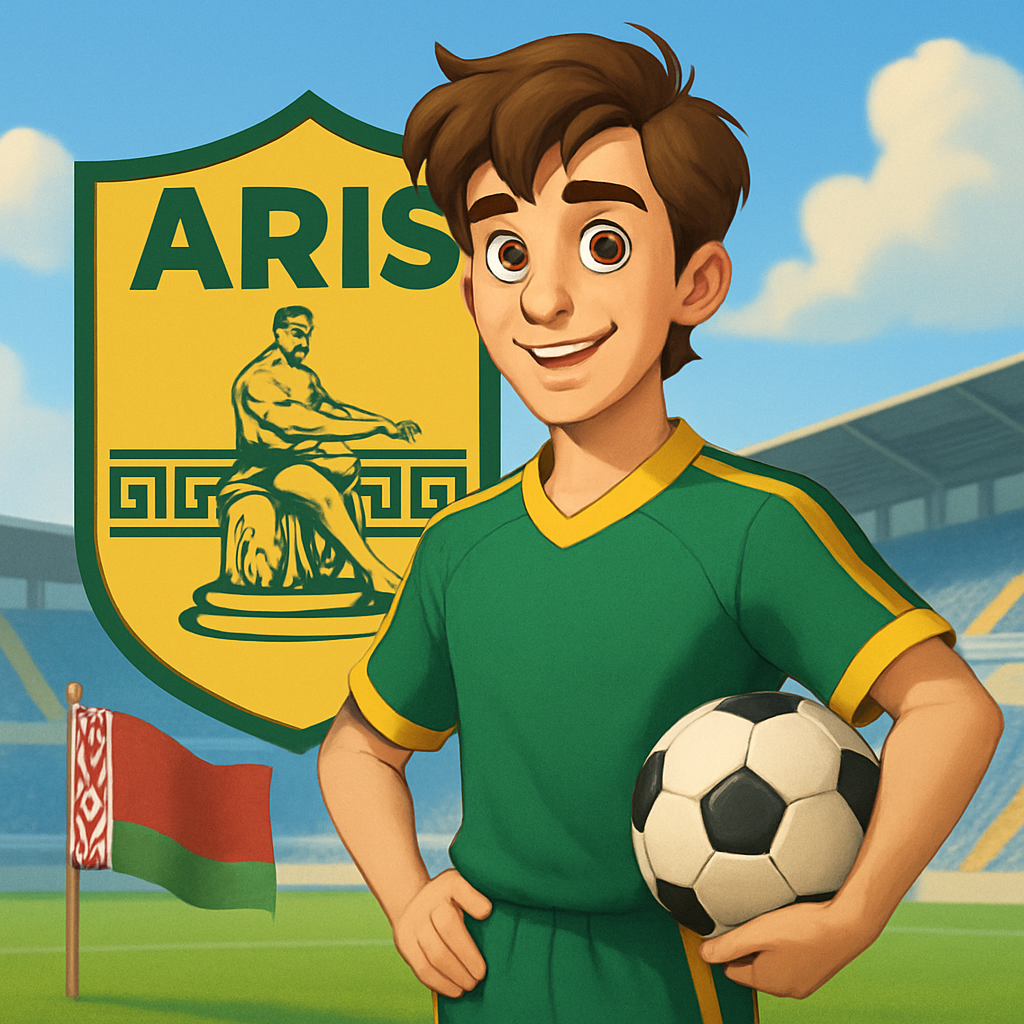 18-летний нападающий Денис Овсянников перешел в «Арис» из витебского «Макслайна».