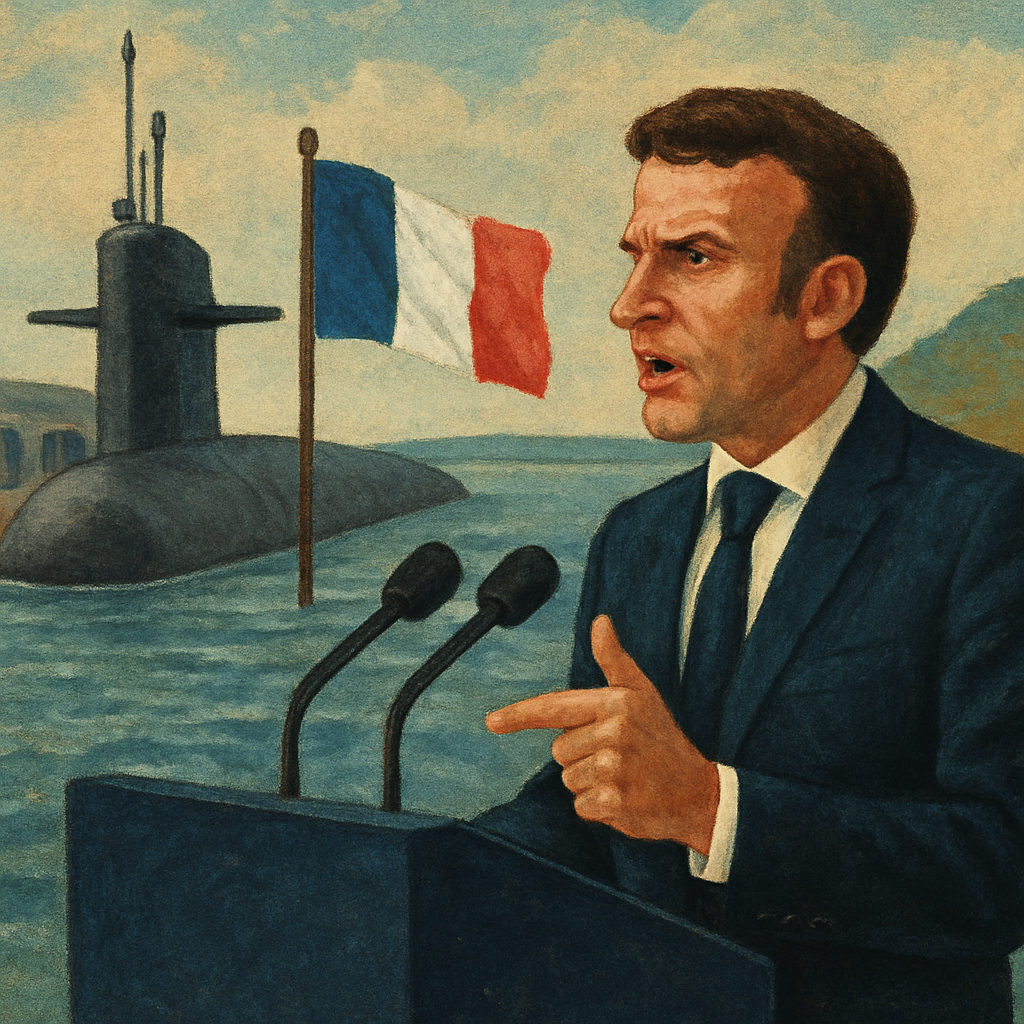 Hablando desde la base de submarinos de misiles balísticos de Francia en Bretaña, el presidente francés dijo que "nunca dudará" en proteger los "intereses vitales" del país y prometió "despliegues circunstanciales" con aliados europeos.