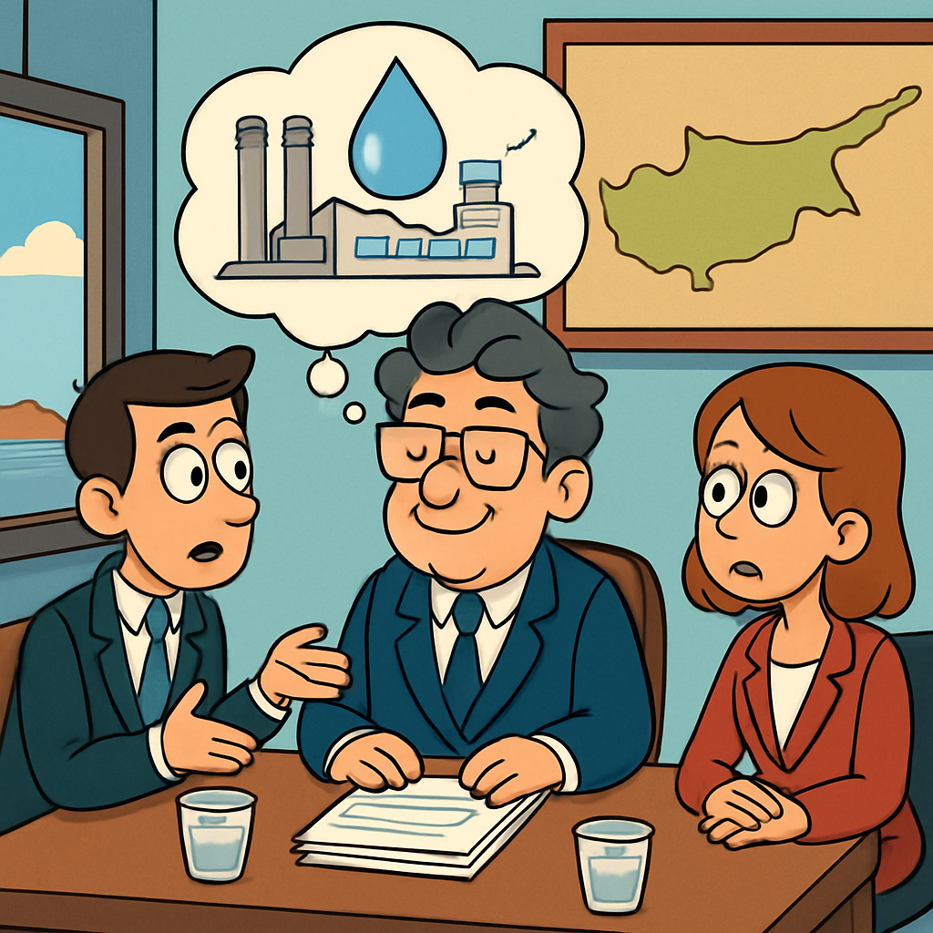 Совет министров одобрил пакет мер для решения проблемы нехватки воды на Кипре путем строительства сразу нескольких опреснительных установок.