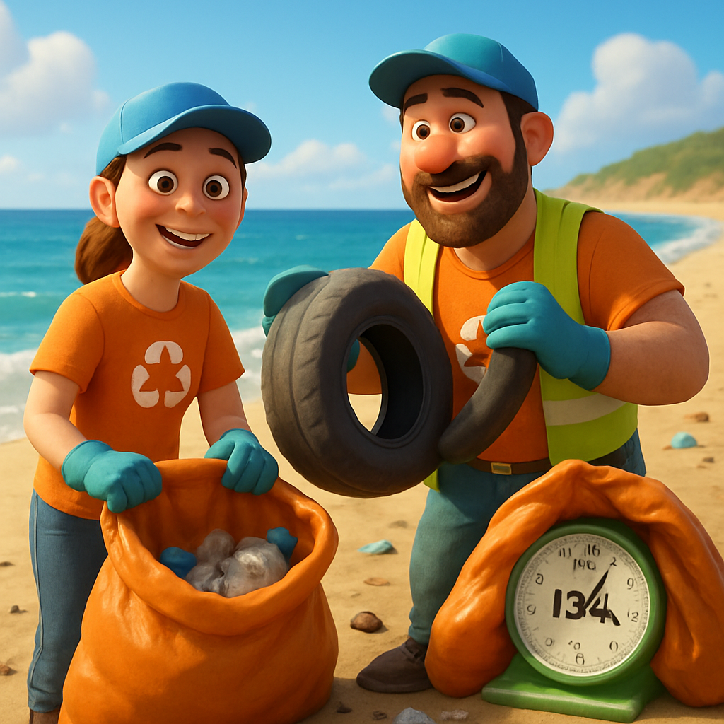 На Кипре добровольцы убрали 134 кг.