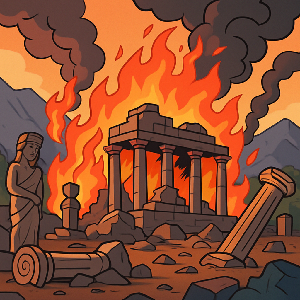 Восемь древних памятников пострадали от пожара в горном Лимассоле, сообщили в министерстве культуры.