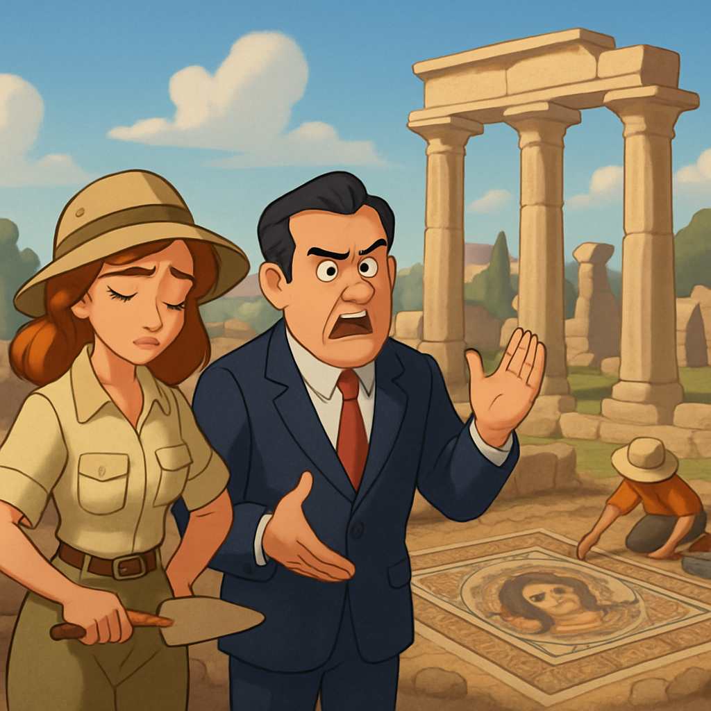 В Ларнаке выразили недовольство медленными темпами работы Департамента древностей и застоем в проекте археологического парка, который должен объединить объекты древнего Китиона и представить мозаику «Лабиринты Геракла».