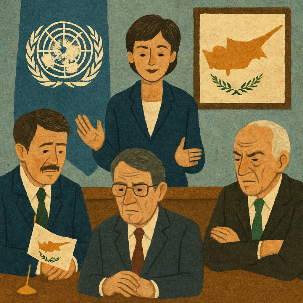 Trilateral talks on Cyprus concluded today without substantial results; however, the UN envoy stated that she is not disappointed and emphasized that progress now depends on whether the leaders will promote confidence-building measures.