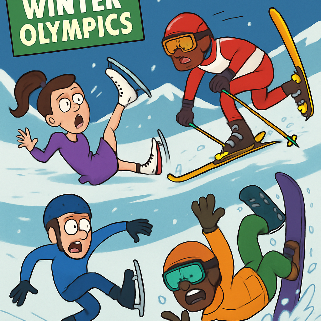 This photo gallery highlights some of the most spectacular falls of athletes at the Milan Winter Olympics.