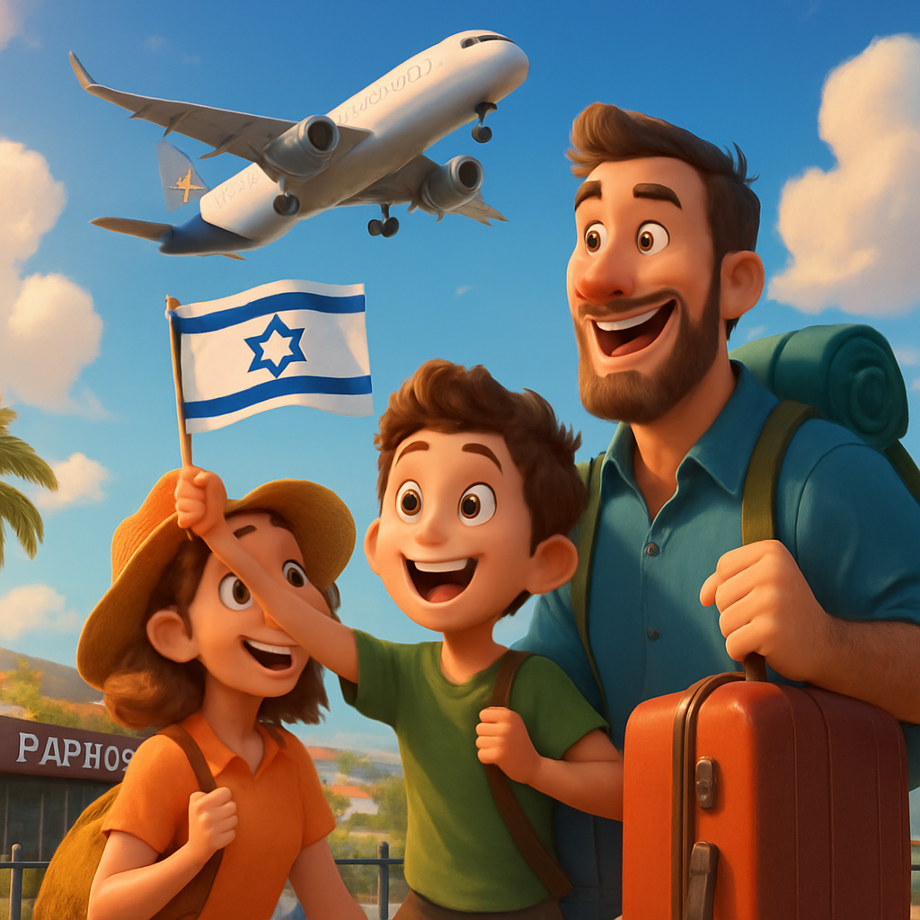 Полеты из Израиля в Пафос возобновились и количество израильских туристов на Кипре стремительно увеличивается.