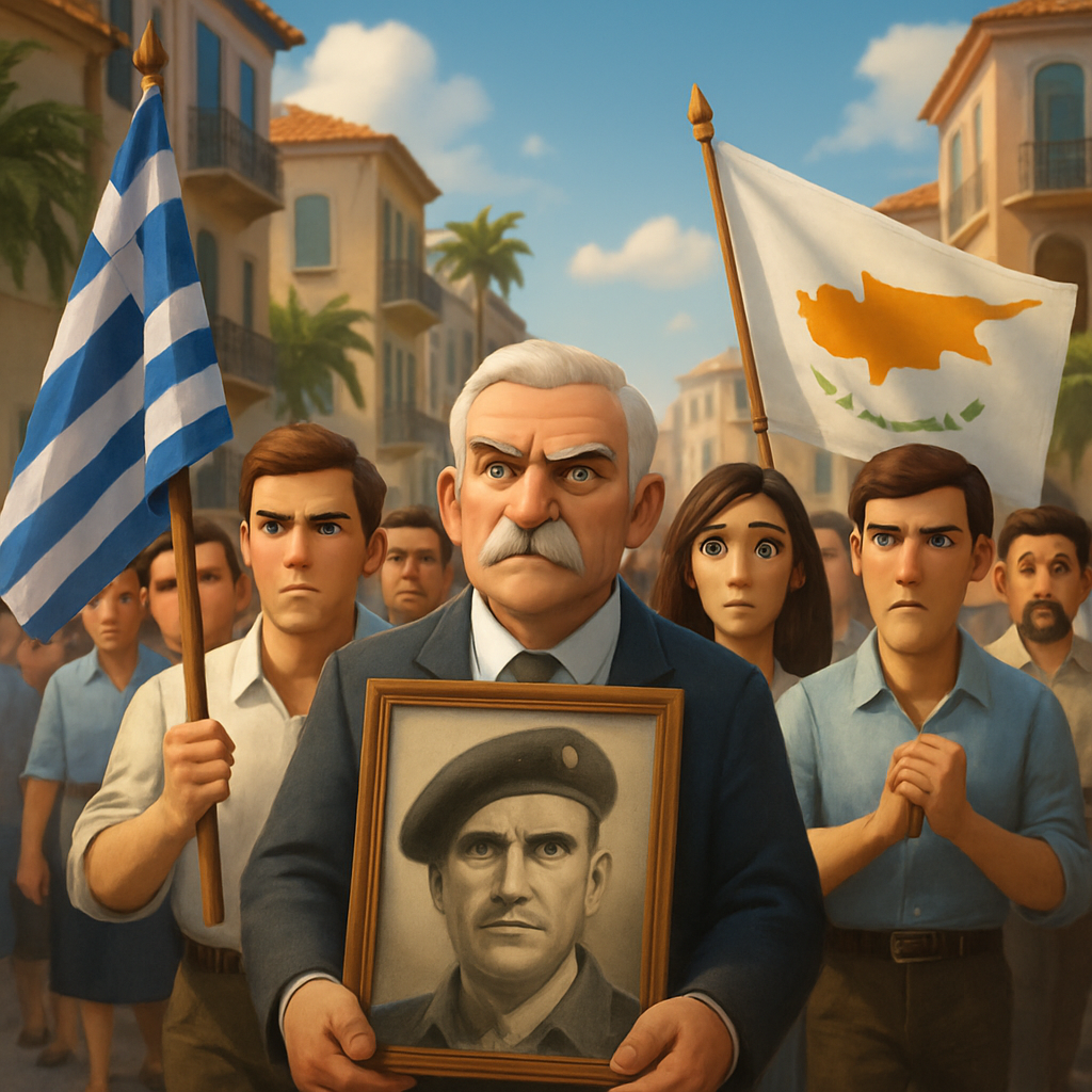 A march in memory of General Georgios Grivas has begun in Limassol.