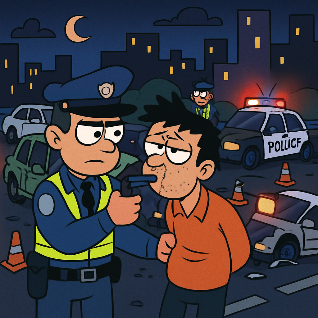 After nighttime traffic accidents in Nicosia and Paphos, the police arrested several drivers for being under the influence of alcohol.