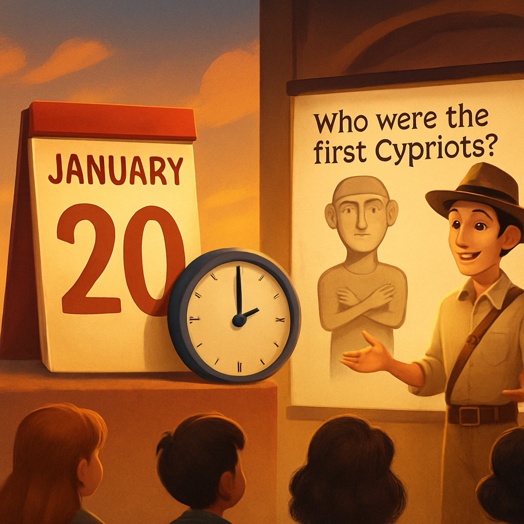 Already tomorrow, January 20th, at 19:30, a lecture titled "Who were the first Cypriots" will take place in Limassol.