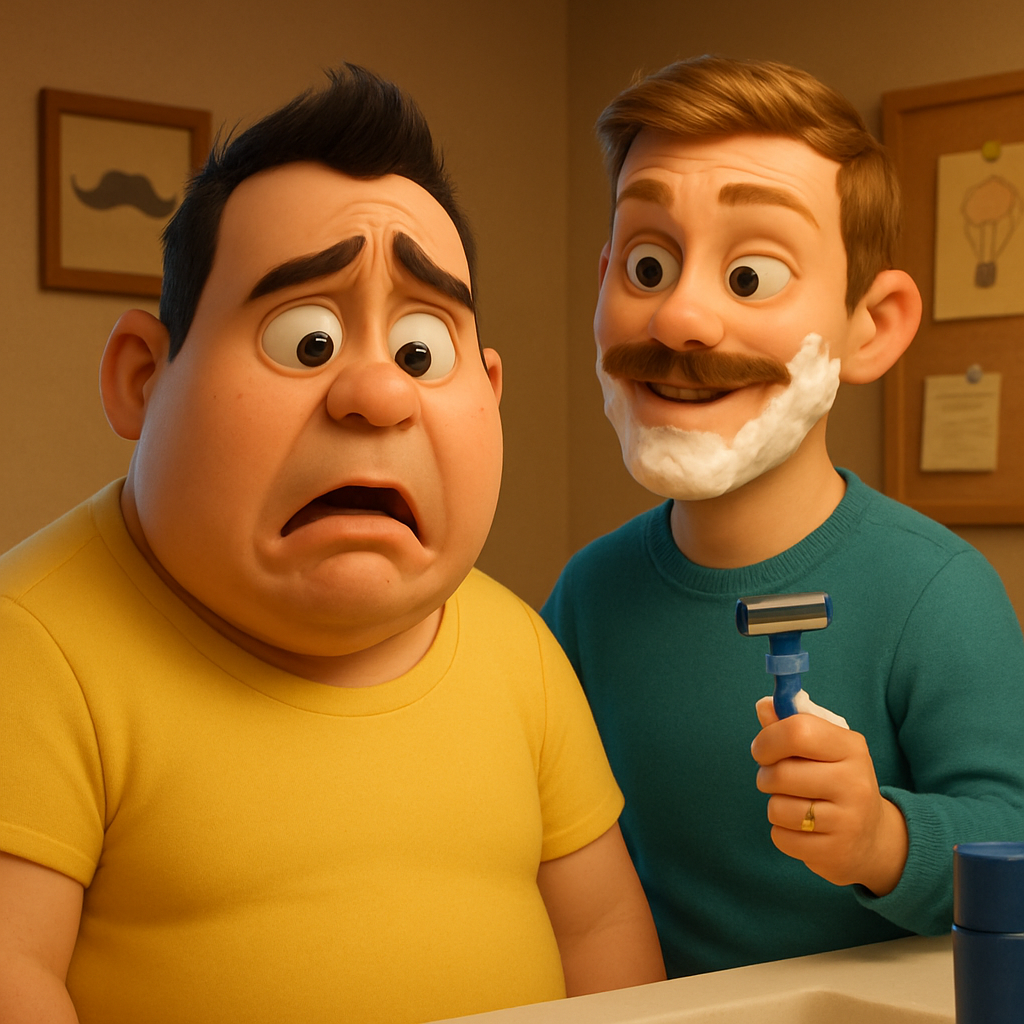 Зачем Володька Сашка сбрил усы.