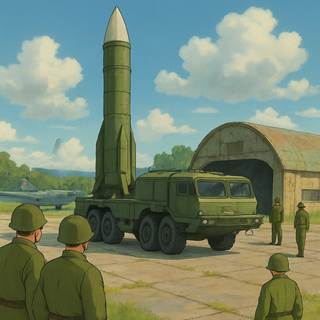 Russia's Defence Ministry released the first images of an intermediate-range weapon entering service.