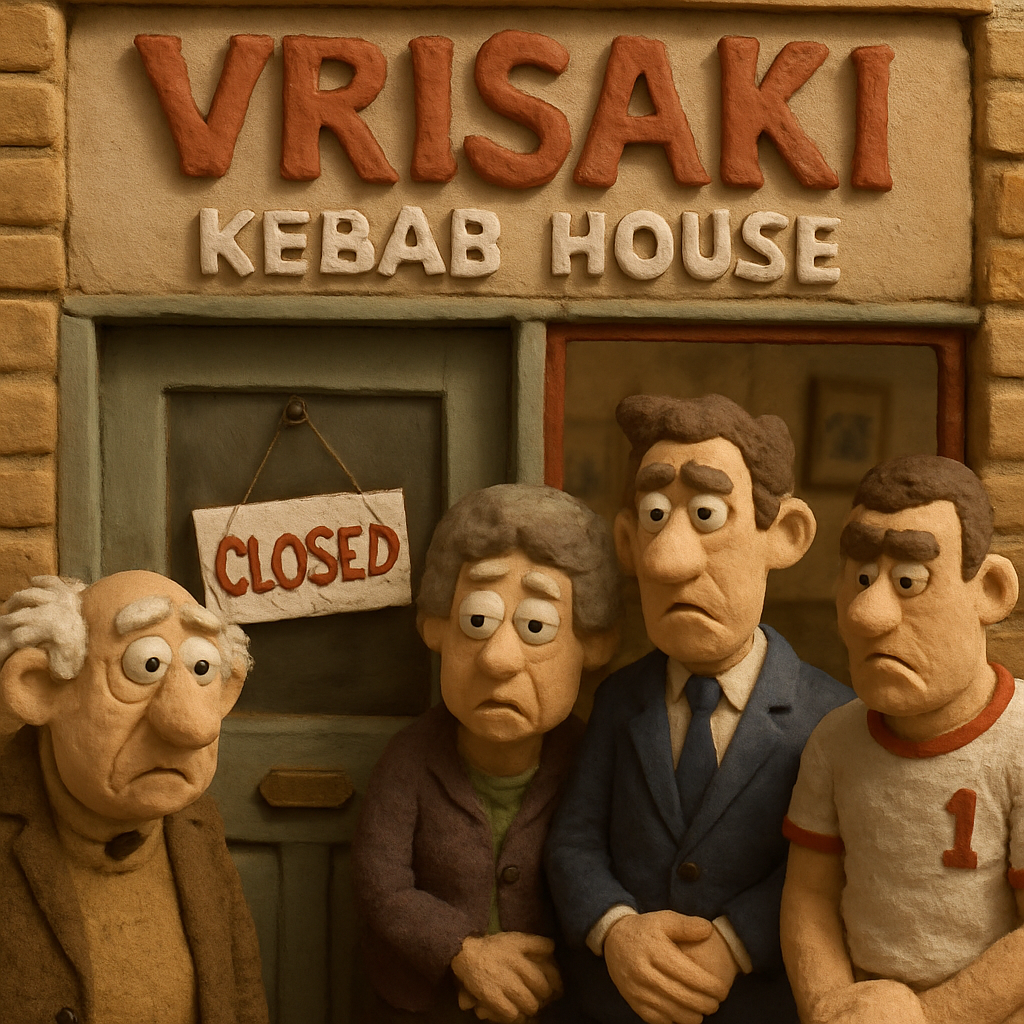 After nearly 50 years of operation, the legendary Cypriot restaurant Vrisaki Kebab House in London, which attracted famous politicians, artists, and athletes, has closed.