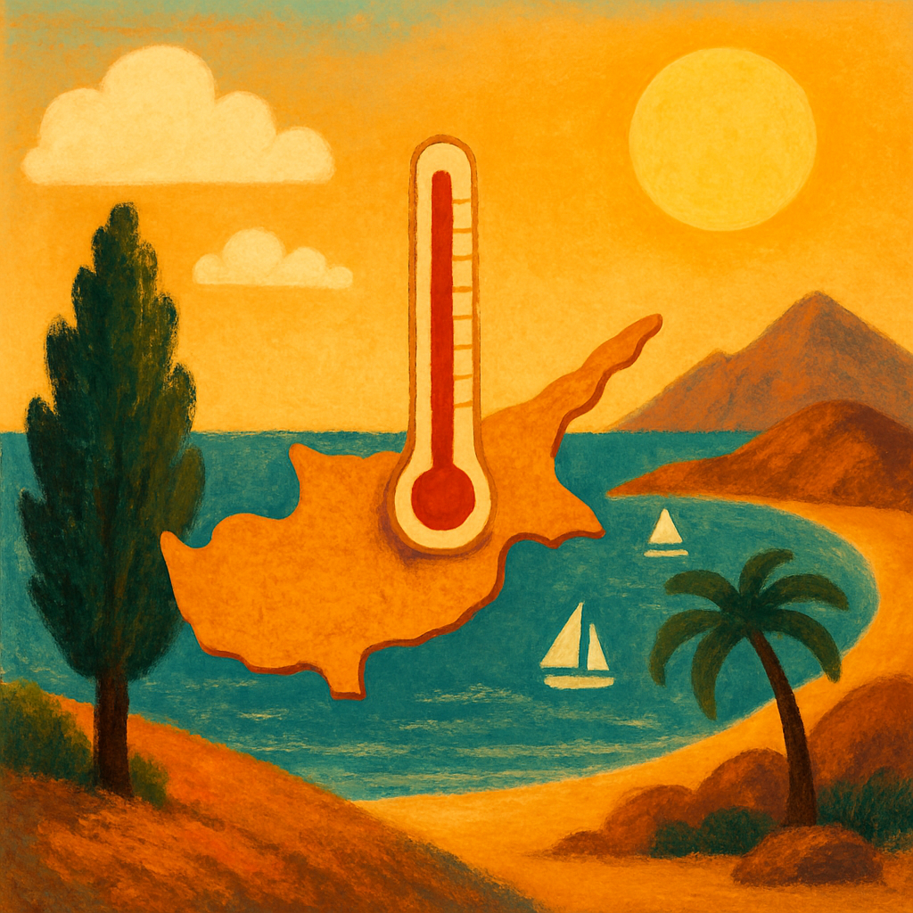 Сегодня на Кипре до +37С во внутренних районах, +32С на побережьях и +27С в горах.