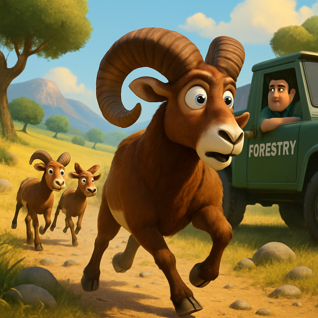 Кипрские муфлоны, выпущенные на свободу 20 дней назад покинули район, в который были выпущены, сообщает департамент лесного хозяйства.