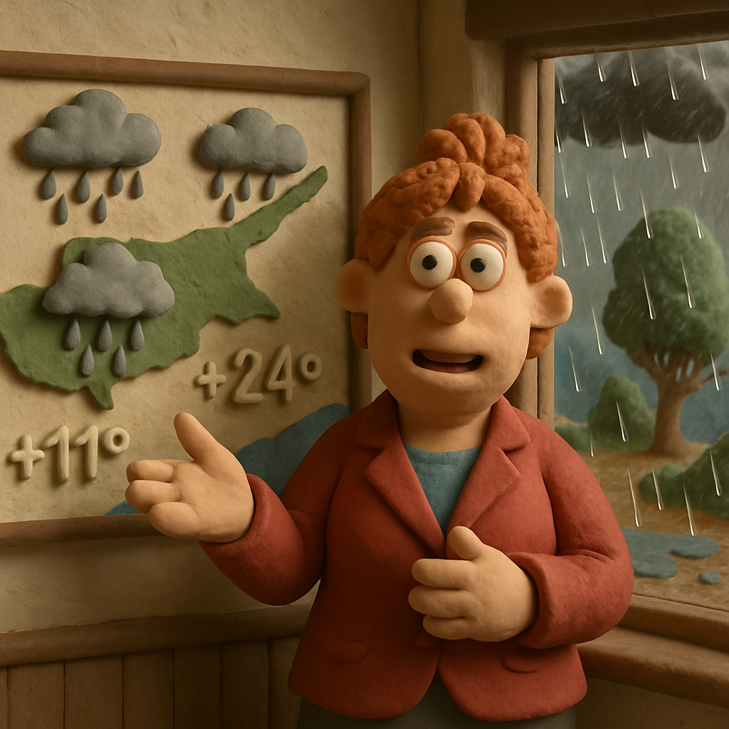 Сегодня на Кипре ожидаются отдельные дожди.