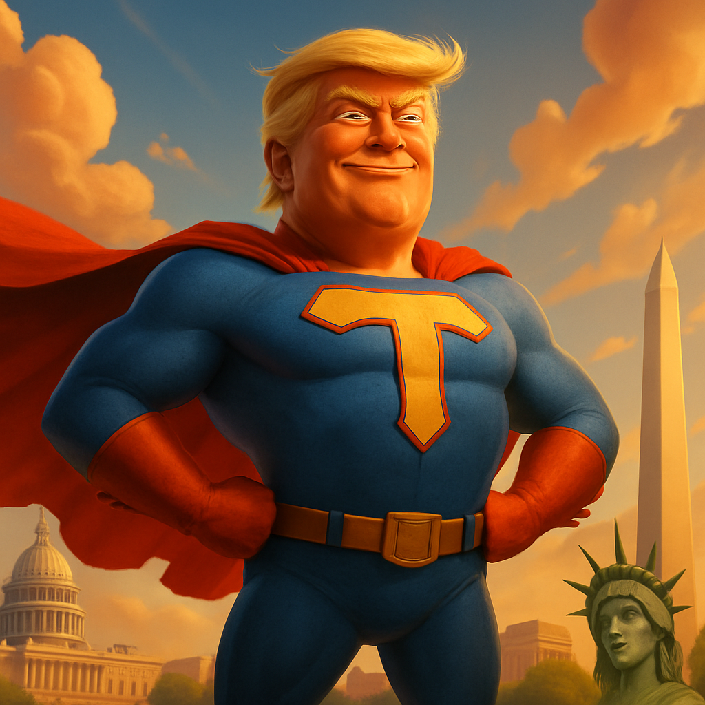 President Trump has engaged in a spree of self-aggrandizement unlike any of his predecessors, fostering a mythologized superhuman persona and making himself the inescapable force at home and around the world.