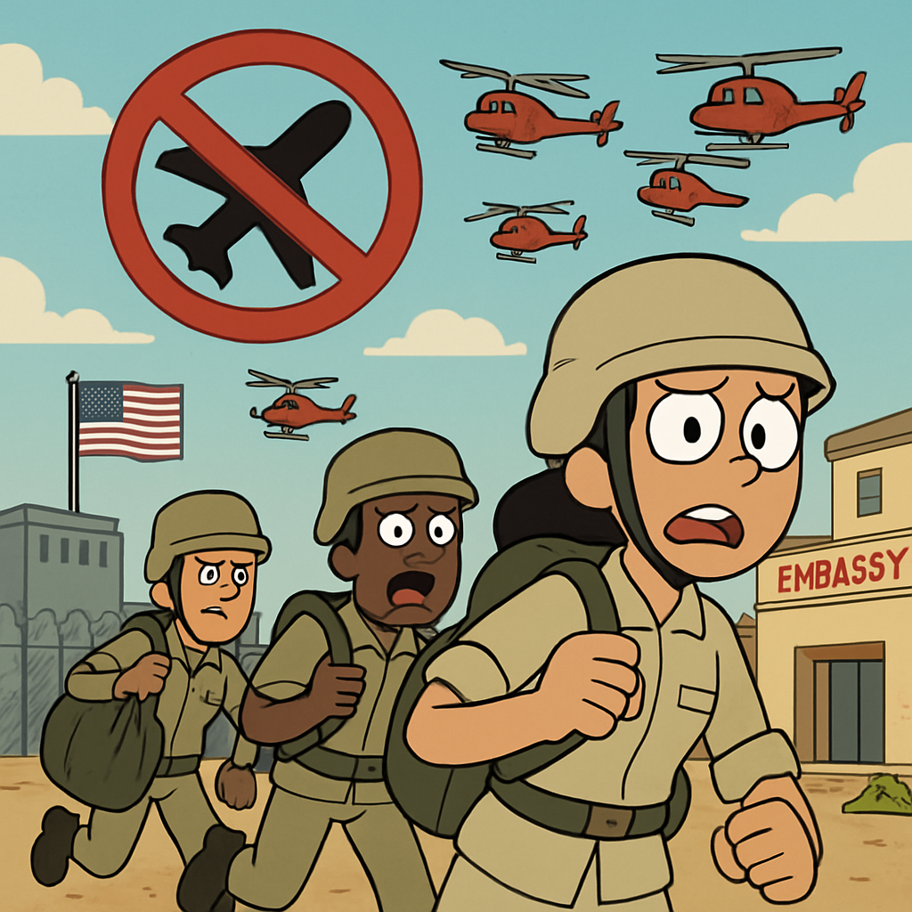 The airspace closure came as some personnel at a key US military base in Qatar were advised to evacuate, including the embassy in Kuwait, which also ordered its personnel to “temporarily halt” going to the multiple military bases in the Gulf nation.