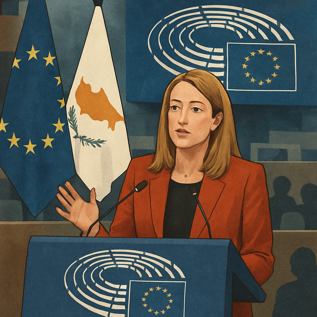 President of the European Parliament Roberta Metsola stated that efforts to resolve the Cyprus issue are 'the responsibility of Europe.
