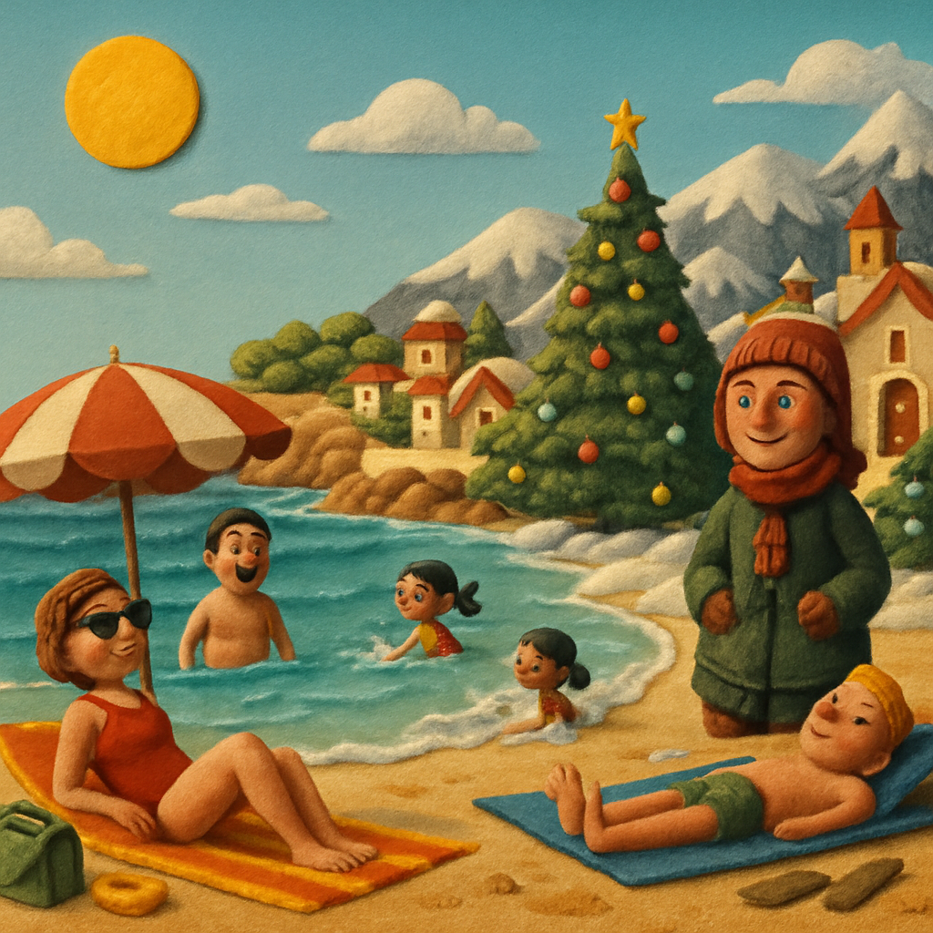 Кипр оказался в необычной ситуации в конце ноября, балансируя между летом и Рождеством.