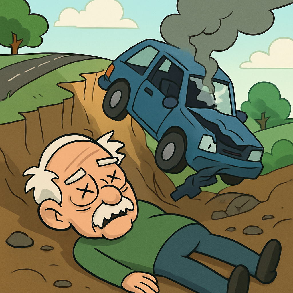 На Кипре 85-летний мужчина из Като-Пиргоса был найден мертвым в овраге, куда упал его автомобиль.