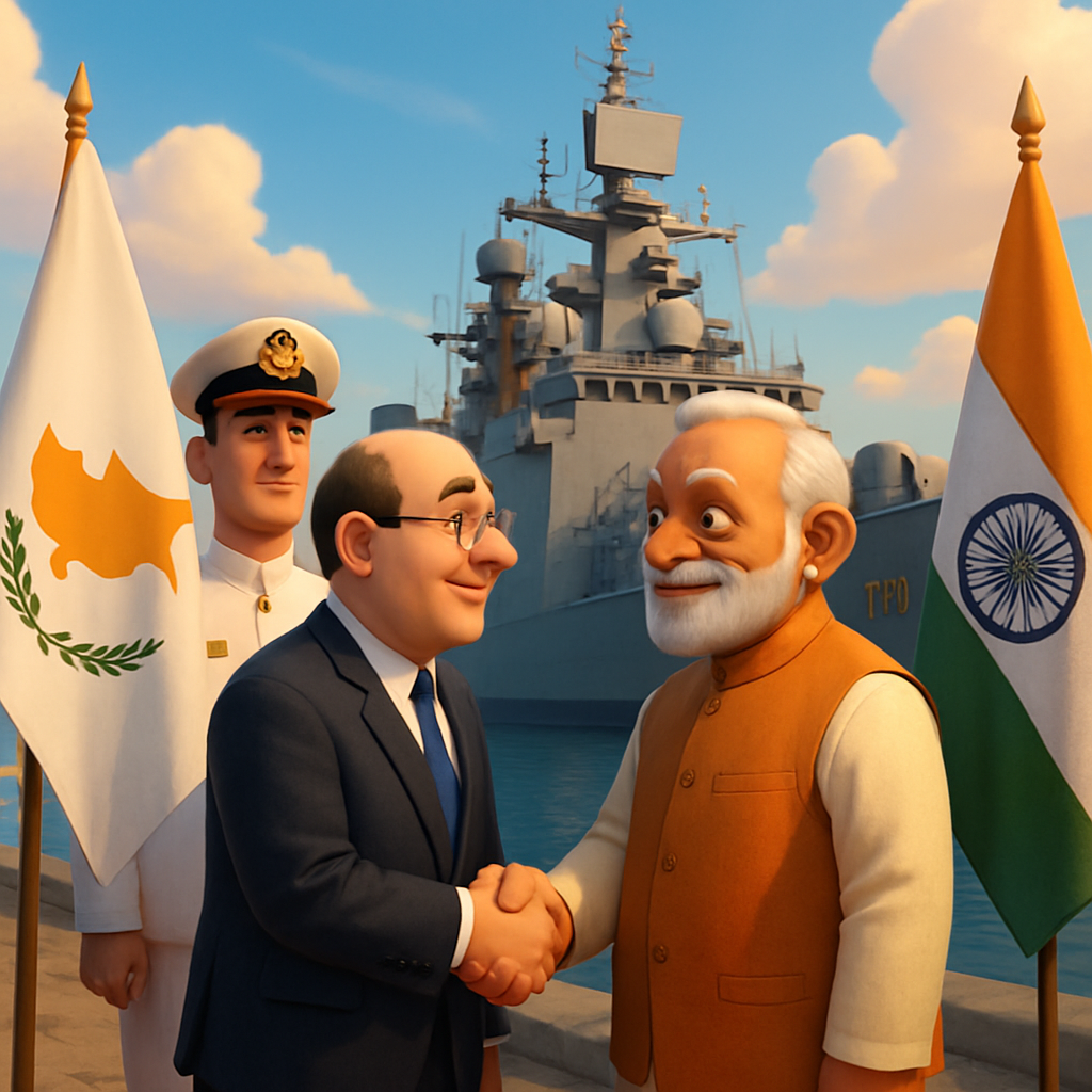 Укрепление сотрудничества в области обороны и безопасности между Кипром и Индией обсуждалось в понедельник на борту индийского военного корабля Trikand, который пришвартовался в Лимассоле.