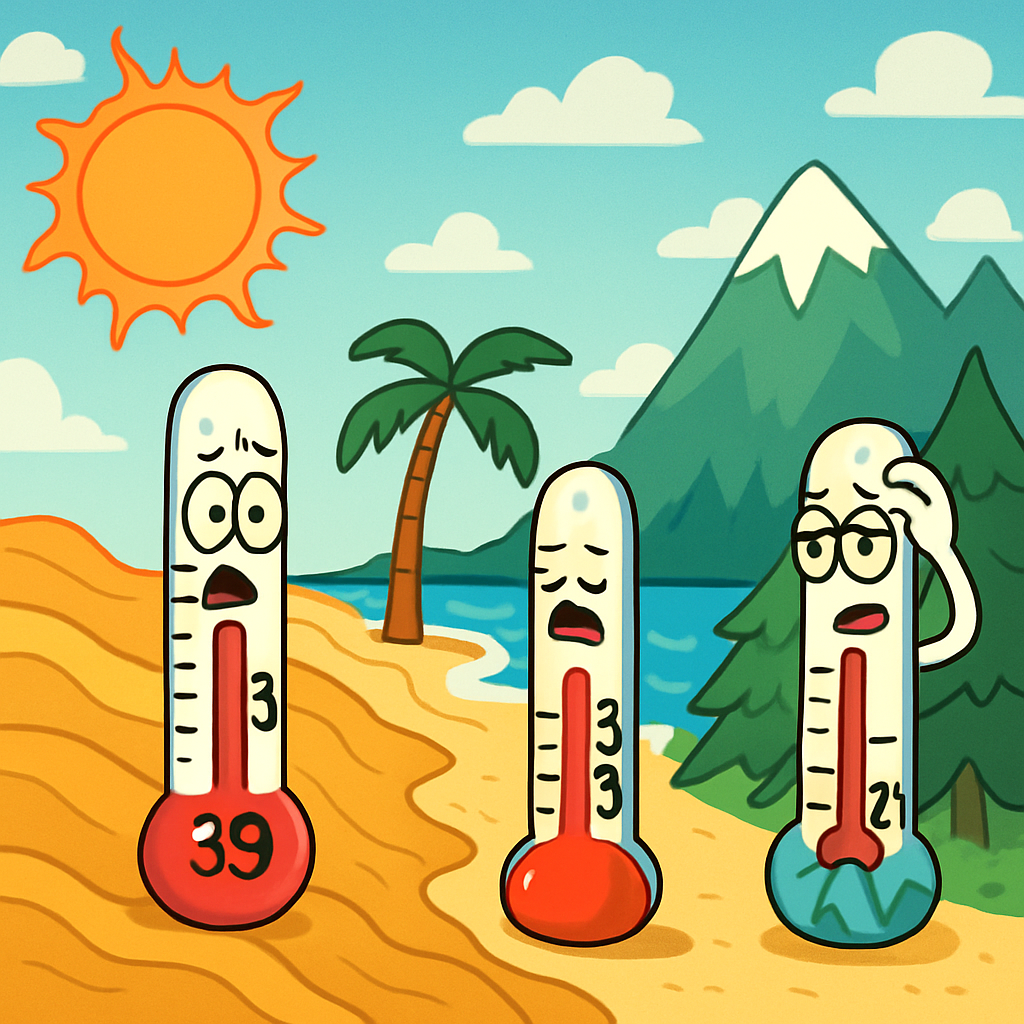 Температура достигнет +39C в глубине страны, +33C в прибрежных районах и +29C в горах.