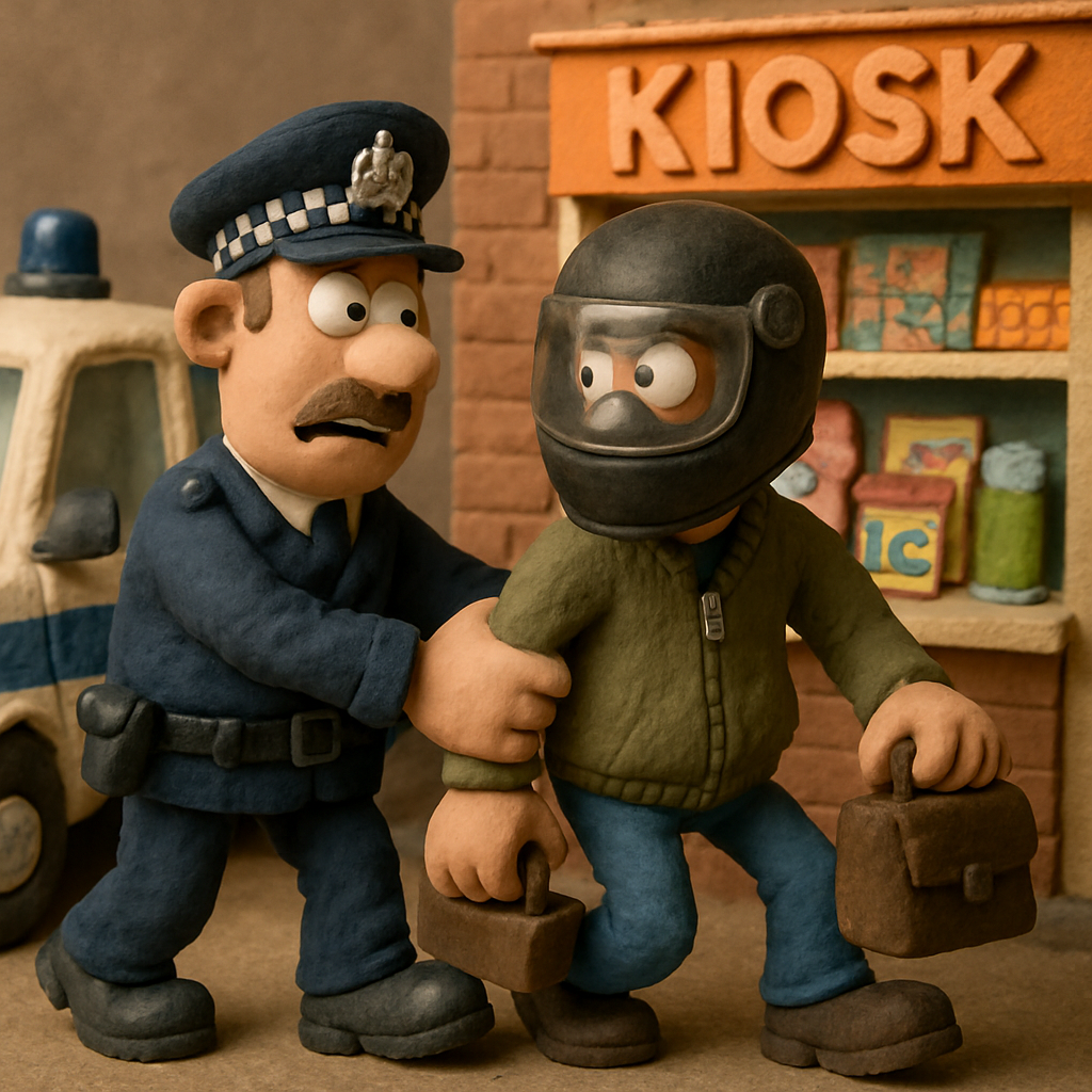 Police arrested a man in connection with the robbery of a kiosk in the Famagusta area on Monday.