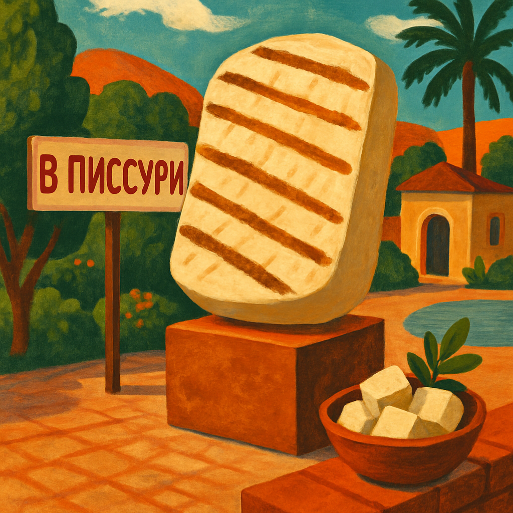 В Писсури появилась скульптура халуми - с целью продвижения традиционного продукта.