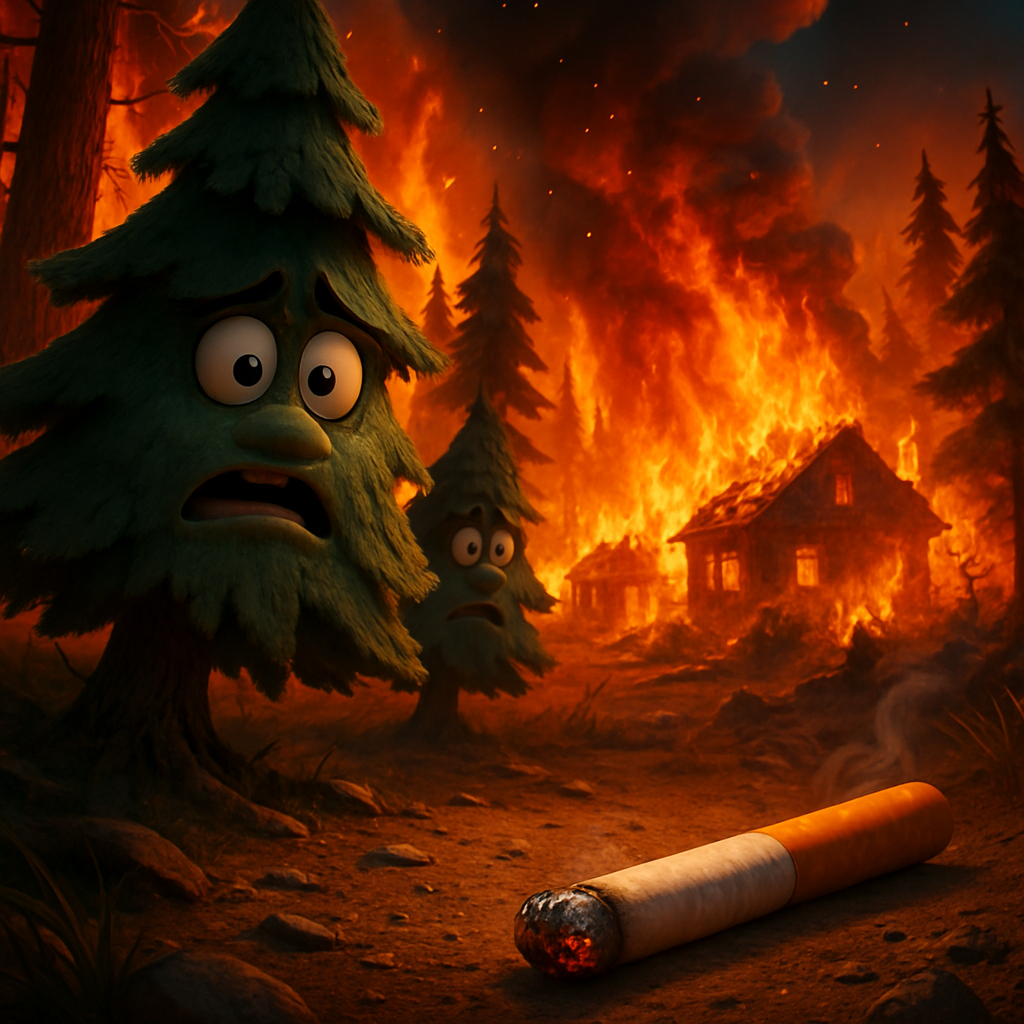 Лесной пожар на Кипре, в результате которого в июле погибли два человека и были разрушены сотни домов, был вызван выброшенной сигаретой, говорится в расследовании группы американских экспертов.