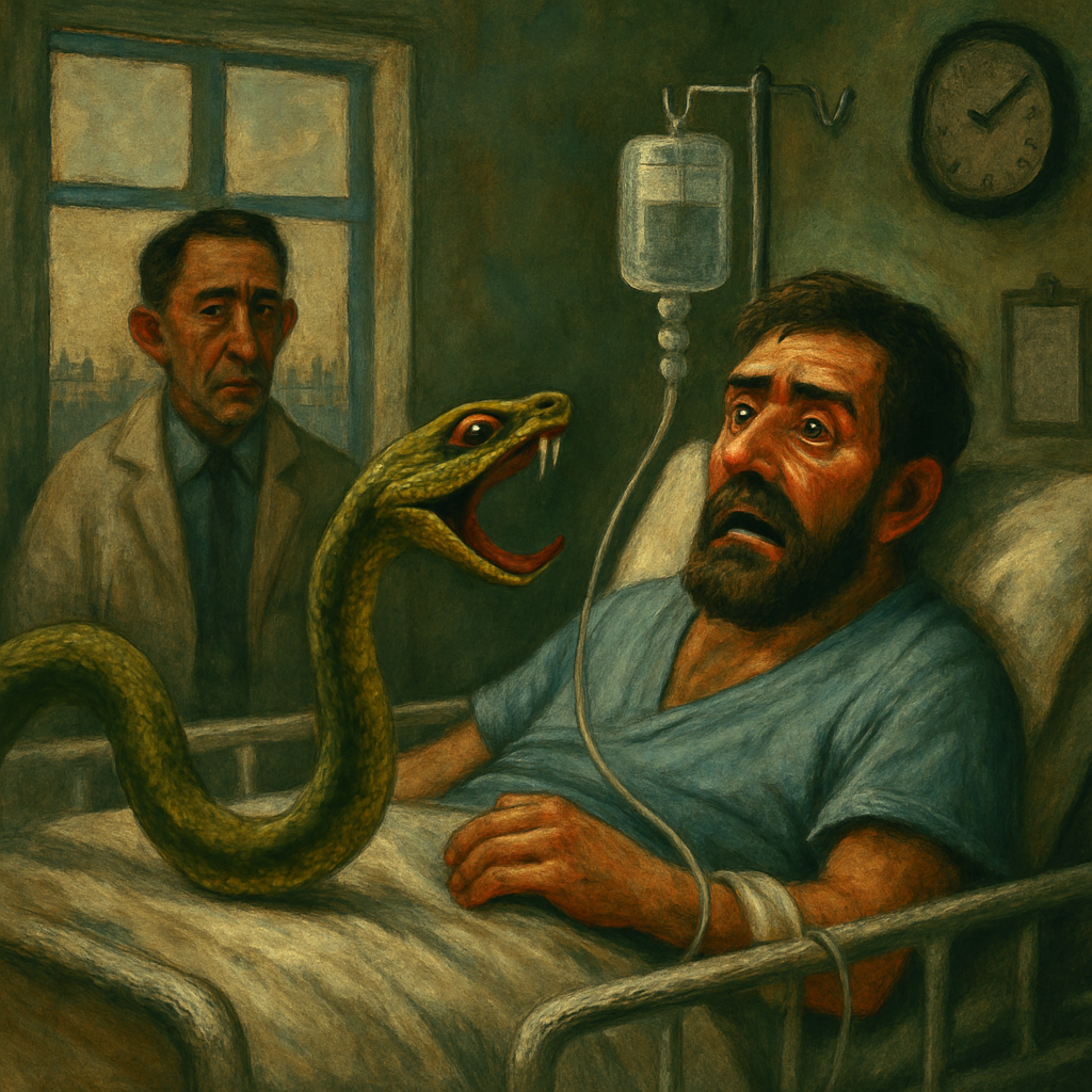 В Лимассоле, после 10-ти дневной госпитализации, выписан мужчина, которого укусила змея.