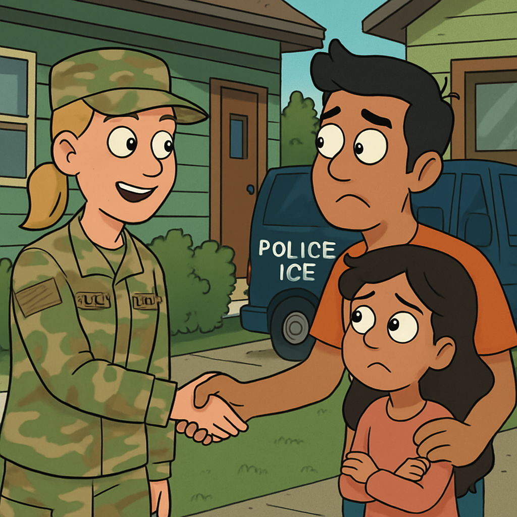 Amid an ICE crackdown in her area, an Oregon National Guard recruiter offers U.