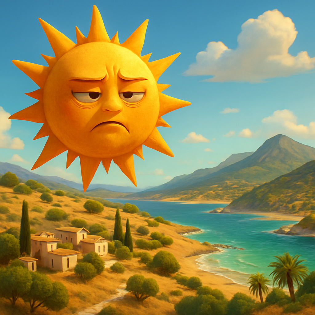 Сегодня на Кипре температура поднимется до +39С во внутренних районах, около +34С на побережьях и около +32С в горах.