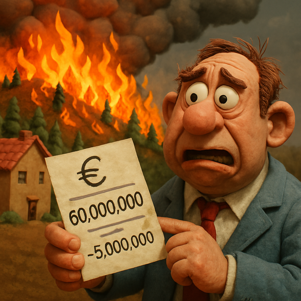 Ориентировочная стоимость лесных пожаров, произошедших этим летом в горных районах Лимассола, составляет 60 млн.