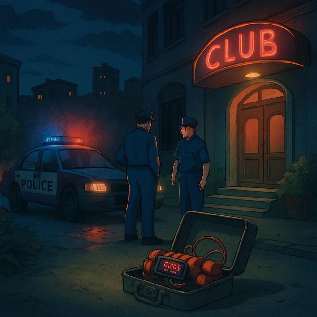 Ночью в полицию поступила информация о взрывном устройстве в одном из ночных клубов Лимассола.