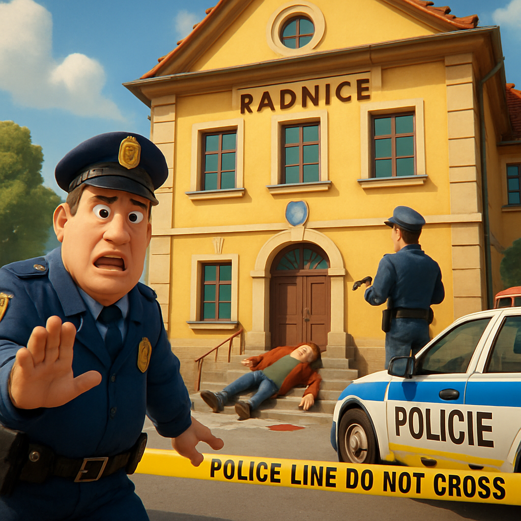 The shooting took place at the Chřibská town hall and police said the suspect was fatally shot and there was no further danger to the public.