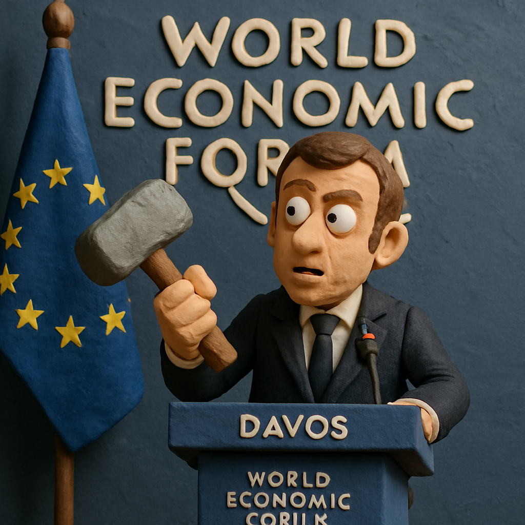 Europe has "strong tools" and should use them "when the rules of the game are not respected," says French President Emmanuel Macron at the World Economic Forum in Davos.