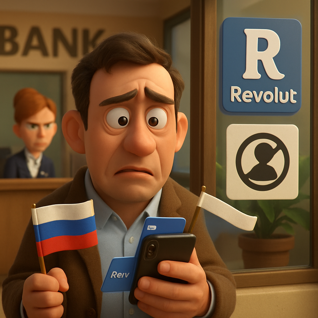 Европейский цифровой банк Revolut из-за новых санкций против России закрывает счета российских клиентов, у которых нет вида на жительство в ЕС или гражданства страны-члена.