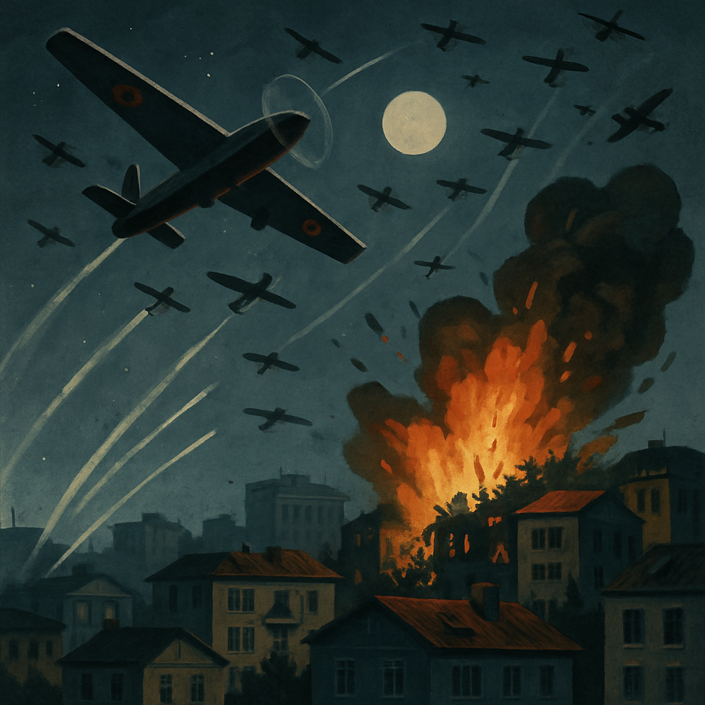 Russia carried out a massive drone attack on Zaporizhzhia overnight on Friday, hitting dozens of buildings but causing no casualties.