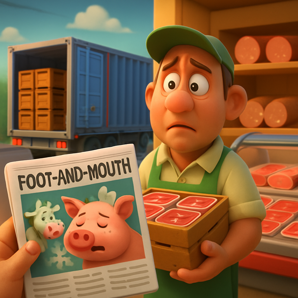 Los supermercados de Chipre están listos para importar carne si es necesario para evitar un aumento brusco de precios después del sacrificio de 13,000 animales debido a la fiebre aftosa.