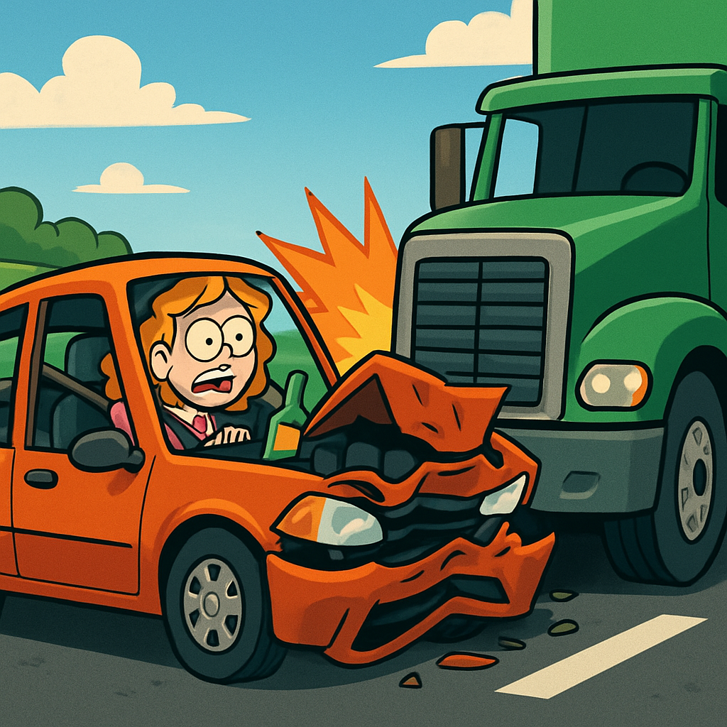 На хайвее Никосия-Лимассол женщина попала в ДТП, столкнувшись с грузовиком.