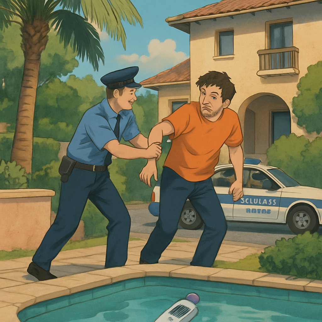 В Ларнаке водитель отказался пройти тест на алкоголь и попытался скрыться, случайно забрав с собой алкотестер.