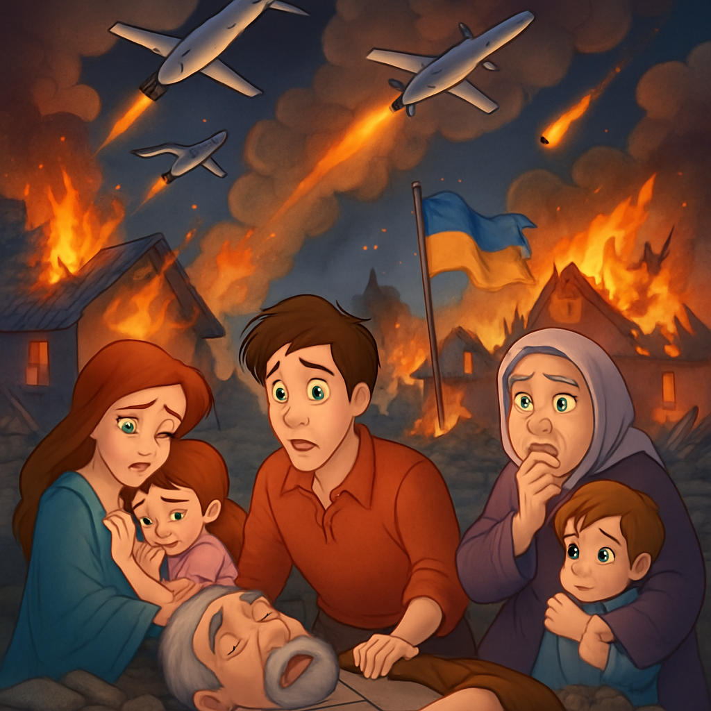 At least five people died as Russian drones hit homes in Kharkiv, Odesa and the Donetsk region, with more casualties and damage reported across Ukraine overnight.