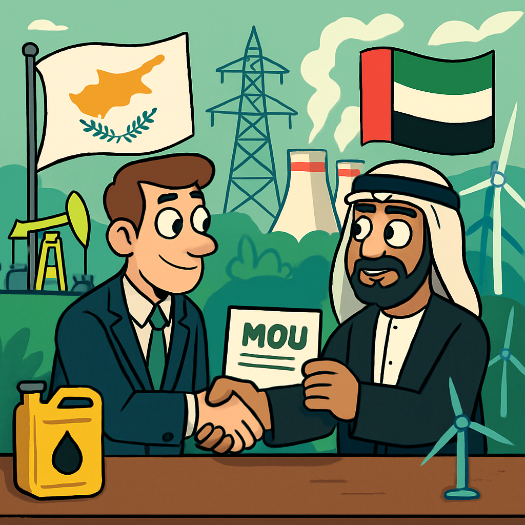 Cyprus and the UAE have signed a memorandum of understanding on energy cooperation, which establishes conditions for the development of joint initiatives across a wide range of energy sectors.