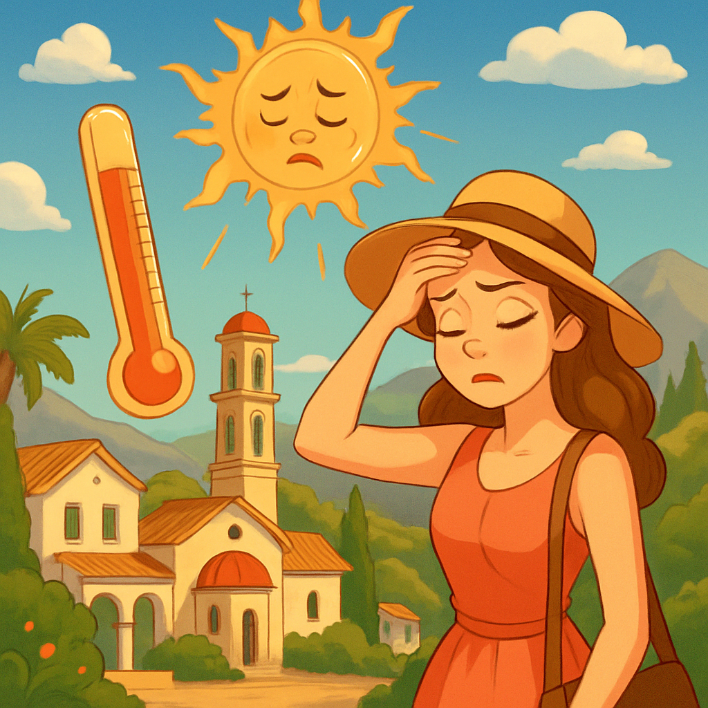 Сегодня на Кипре температура поднимется примерно до +37С во внутренних районах, +33С на побережье и около +31С в горах.