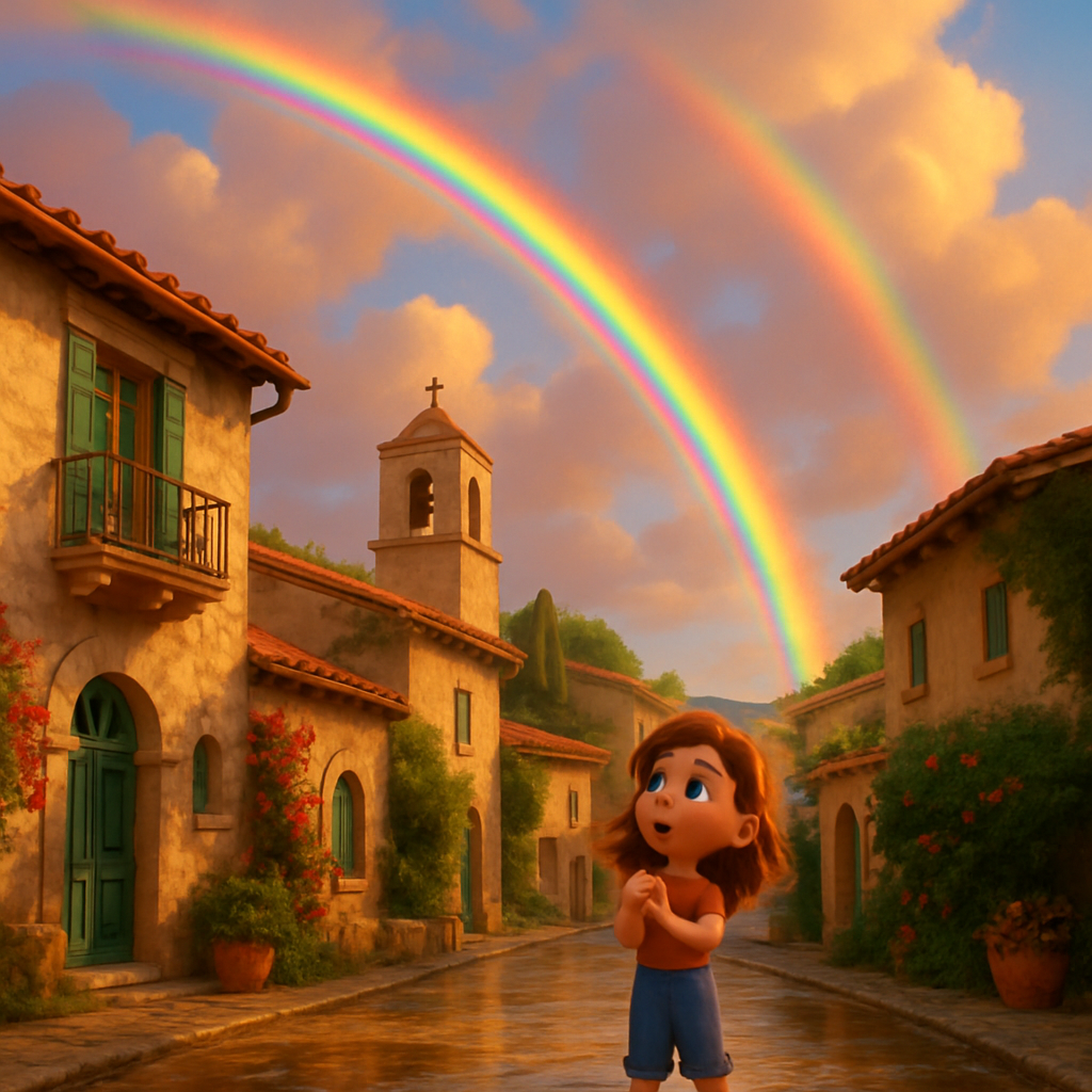 Hoy en Pissouri había belleza - un arcoíris doble🌈