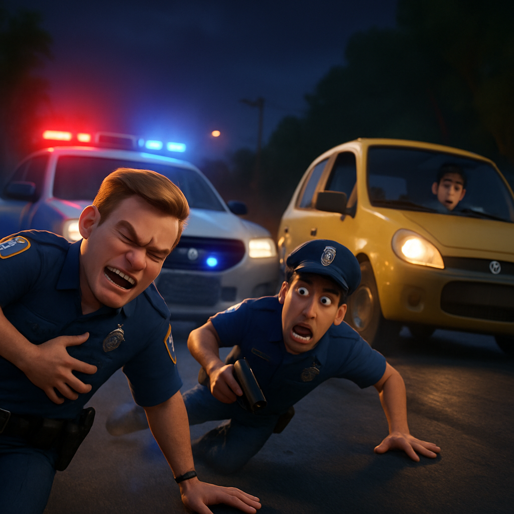 In Cyprus, two police officers were injured during a car chase related to a drug case, resulting in one person being detained while another escaped.