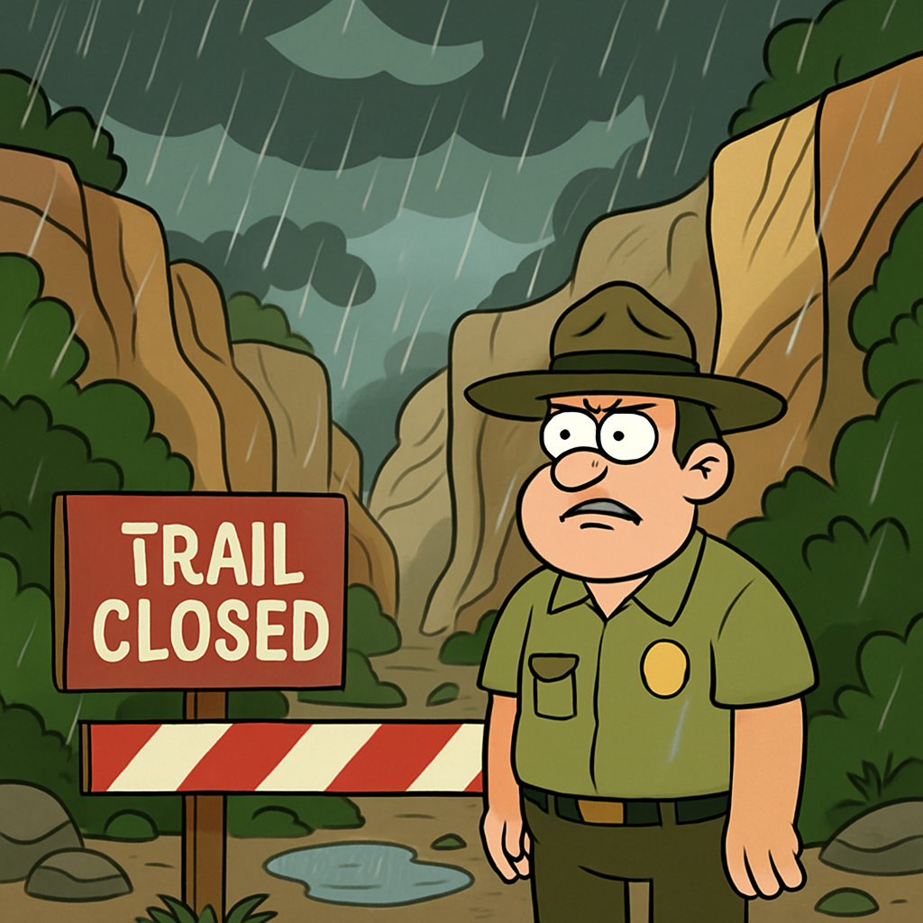 Из-за прогнозируемых дождей и гроз природная тропа в ущелье Авакас в парке Акамас будет закрыта с субботы до тех пор, пока она не станет снова безопасной для посетителей.