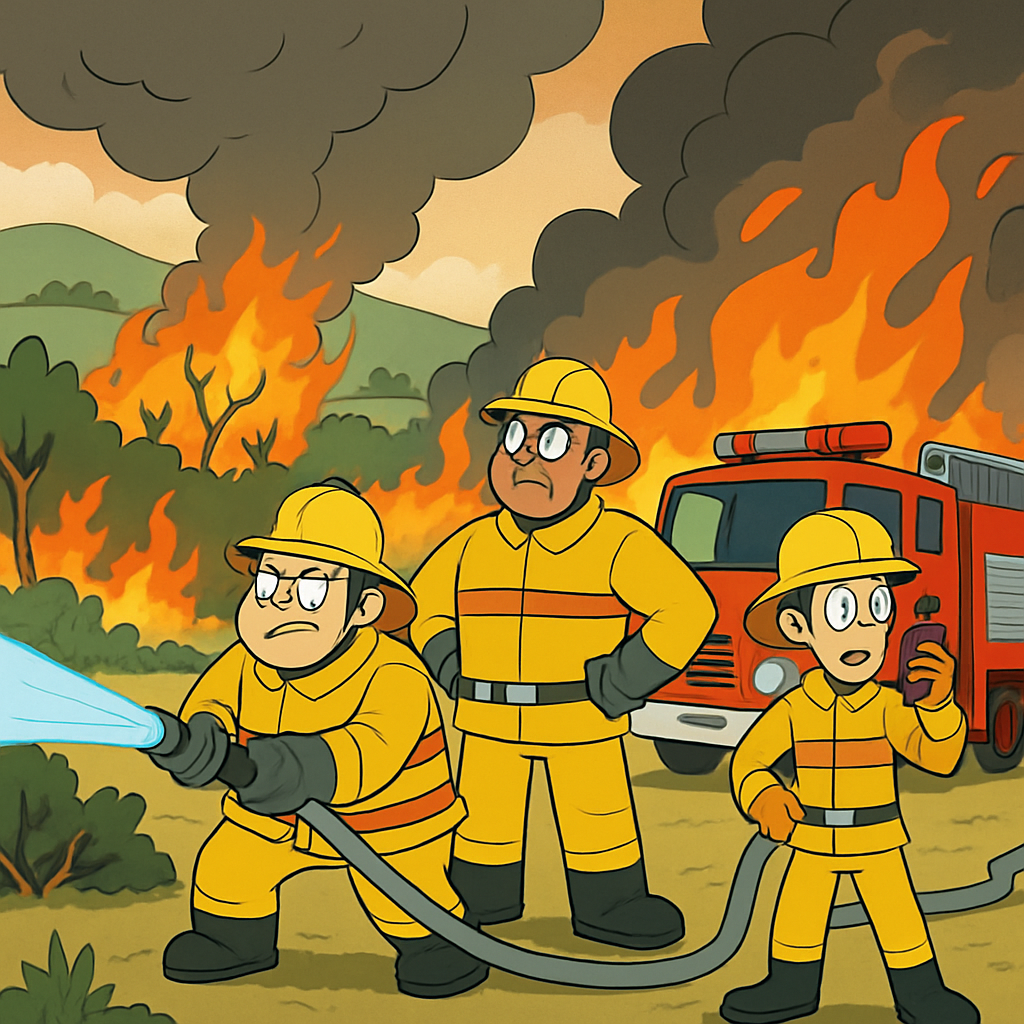 К северу от Муттаяки в районе Лимассола бушует пожар, над которым работают мощные пожарные силы.