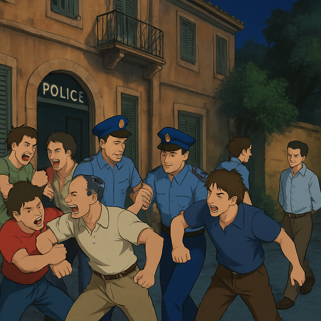 In Nicosia, 6 people were arrested overnight for fighting, assaulting a police officer, and disturbing public order.